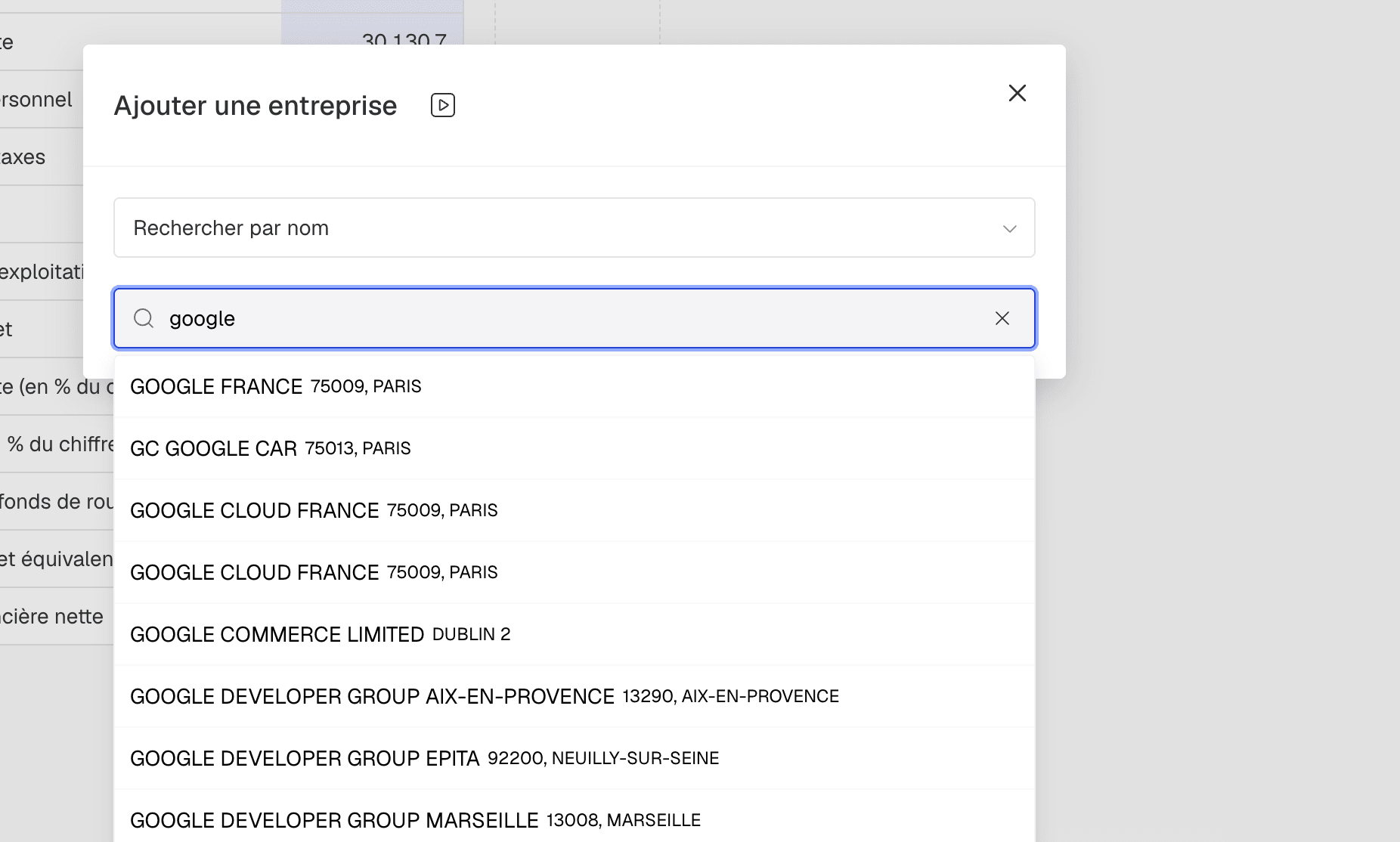 selection entreprise