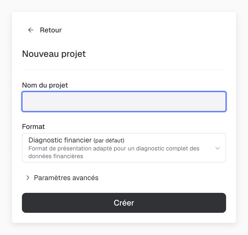 nom projet