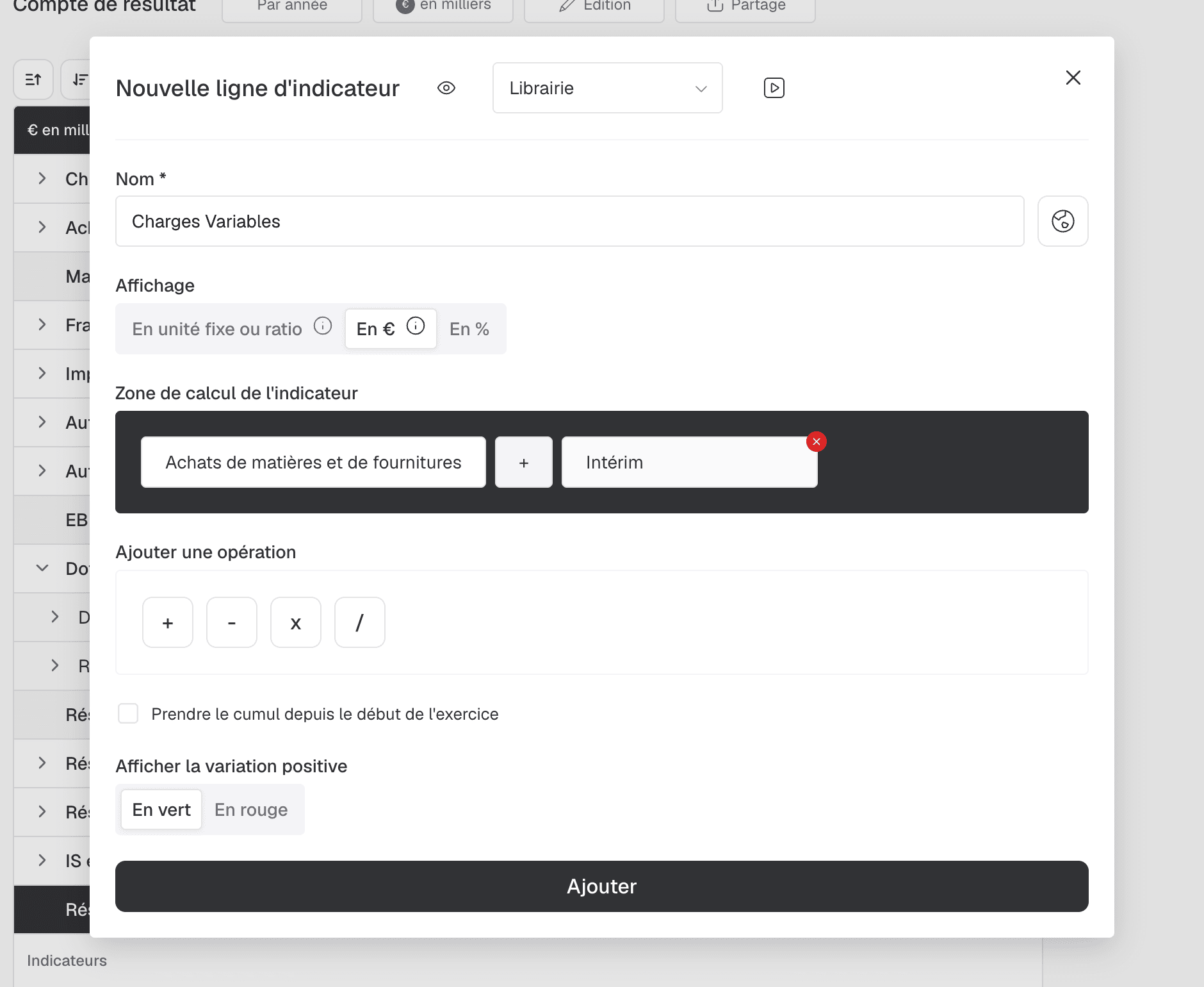 calcul du kpi