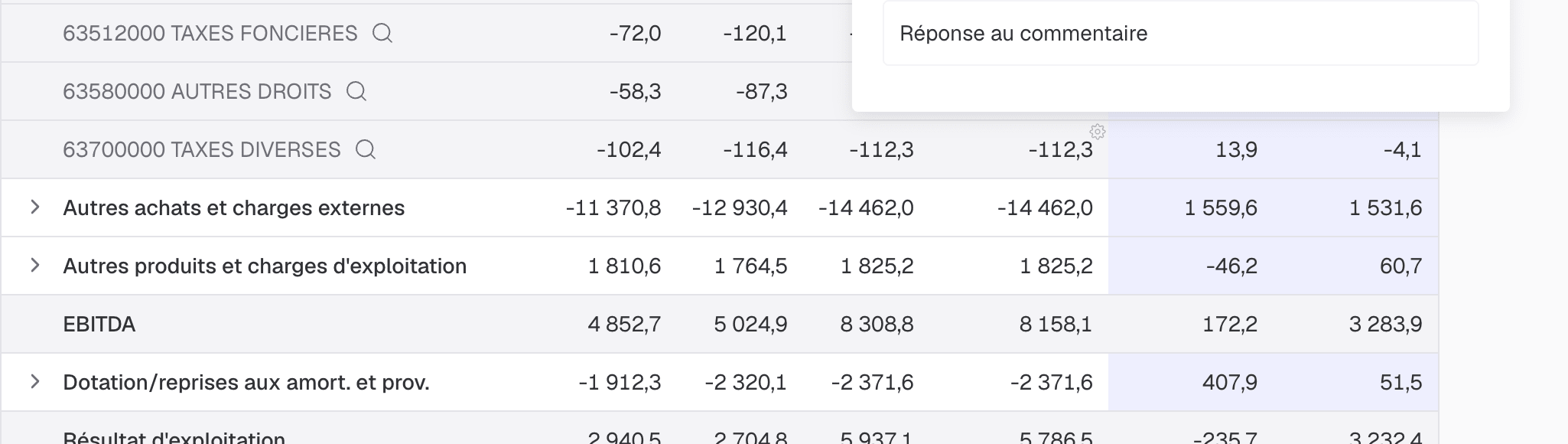 réponse com