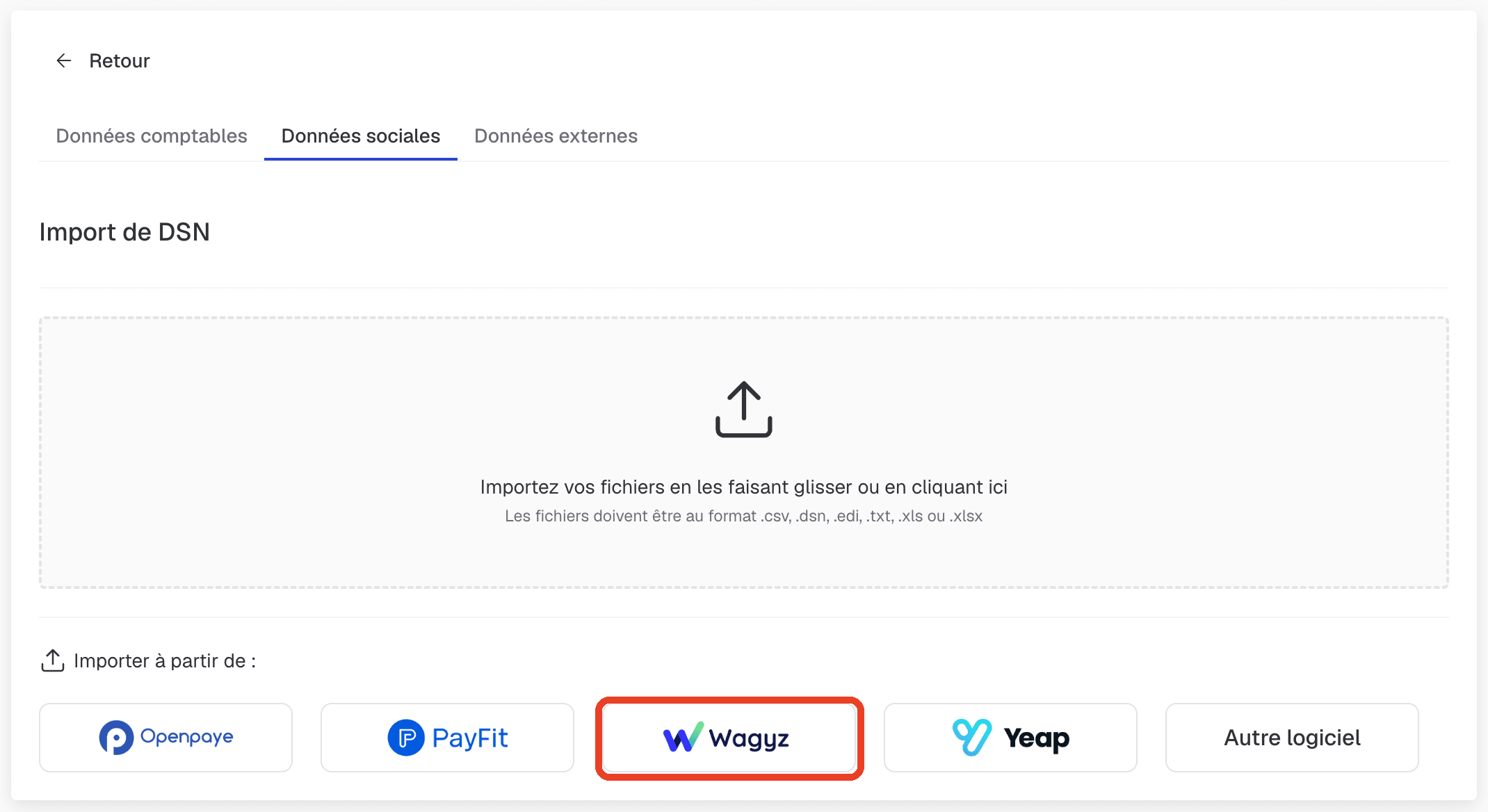 Bouton d'API wagyz