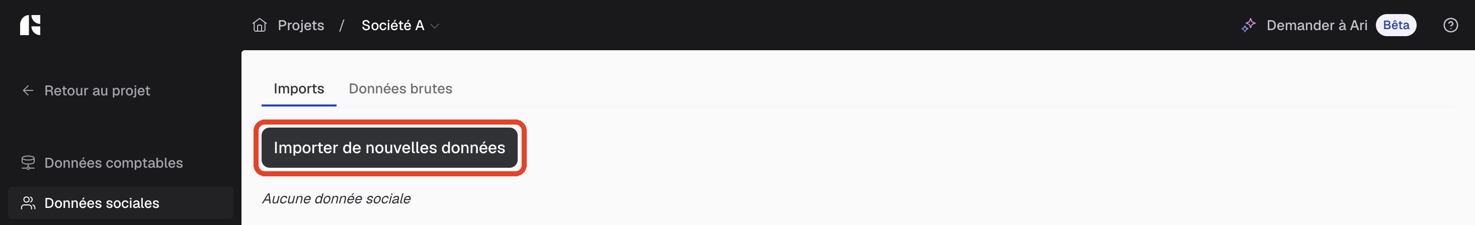 Importer de nouvelles données
