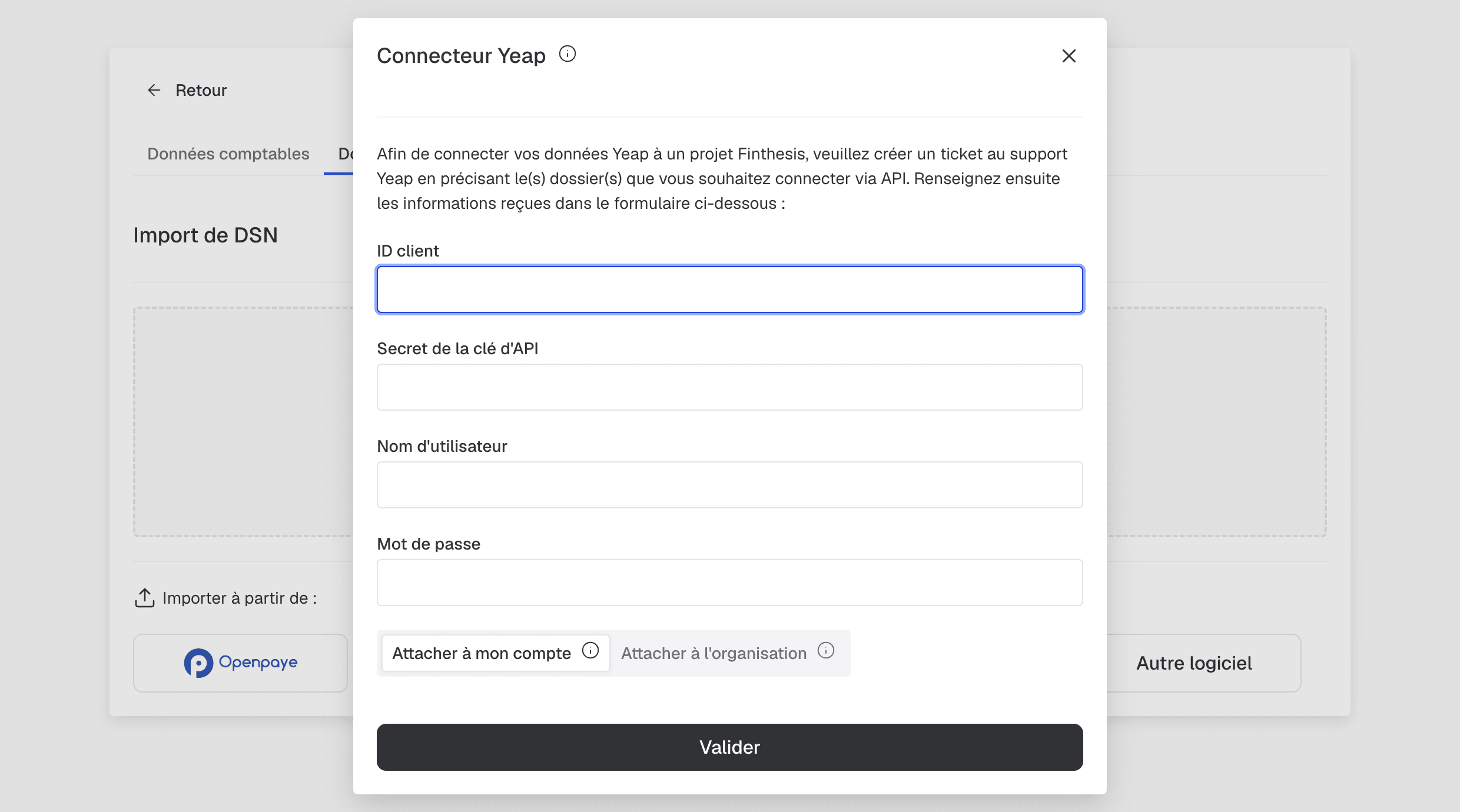 Connecteur Yeap