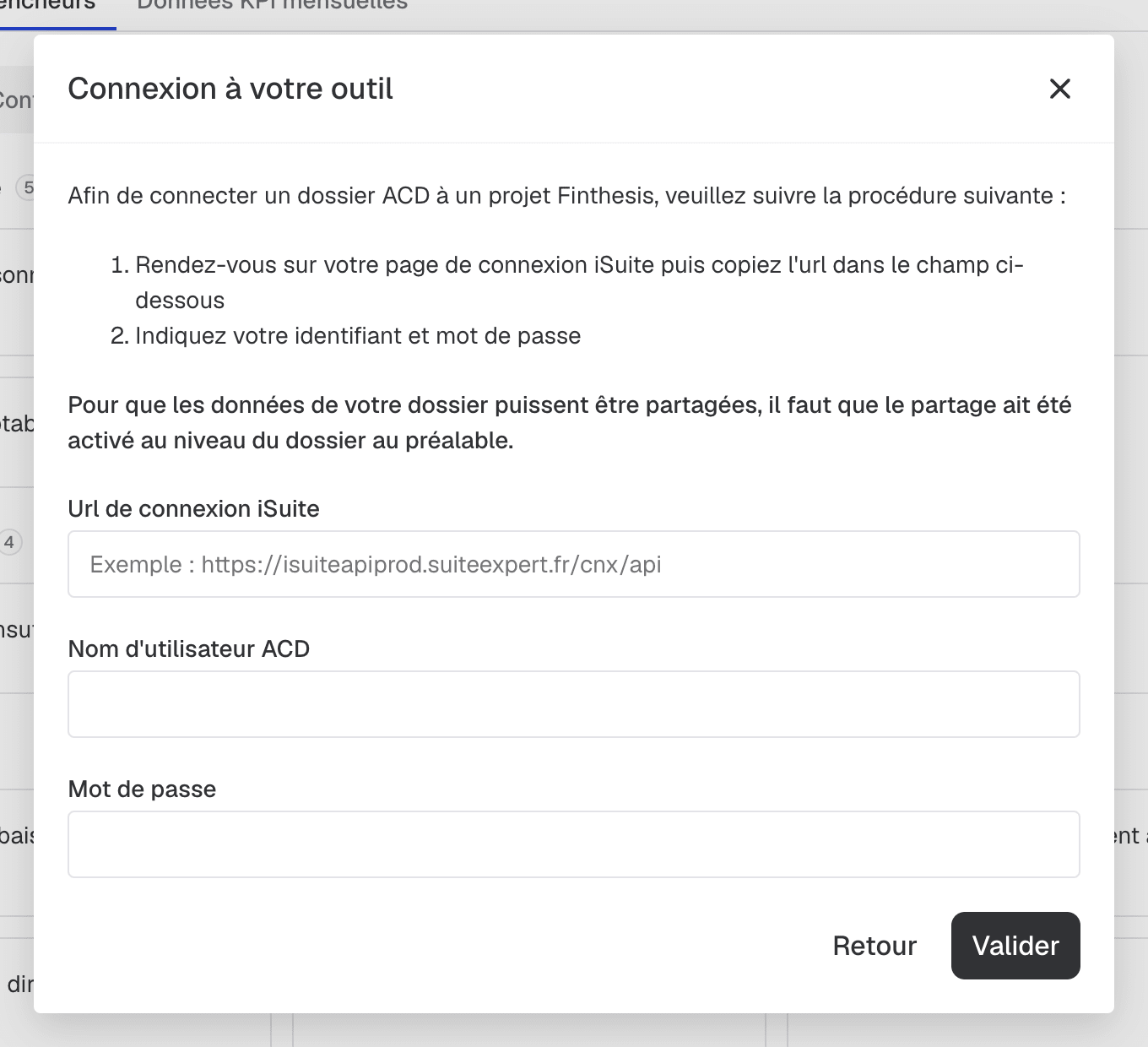 imports en masse - connexion ACD