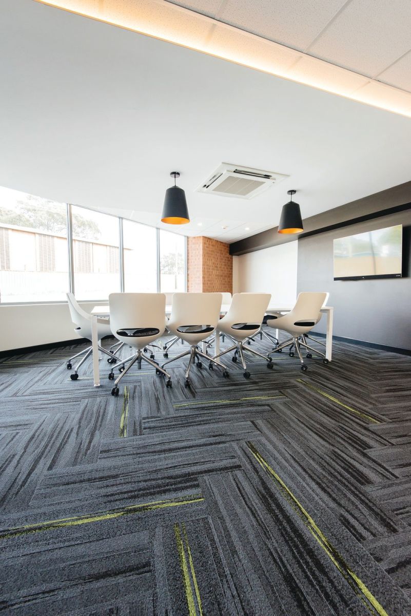 Austral Lights - Charcoal and Green in Office Space Hurtsville New South Wales, Meeting Room Alternative.