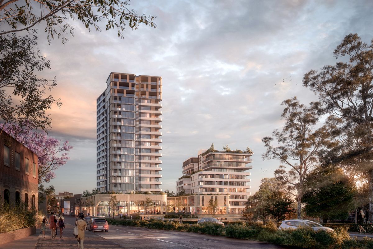 6 Dural Street, Hornsby - West Side - Rendered Building