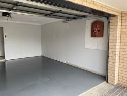 Interior shot of a garage