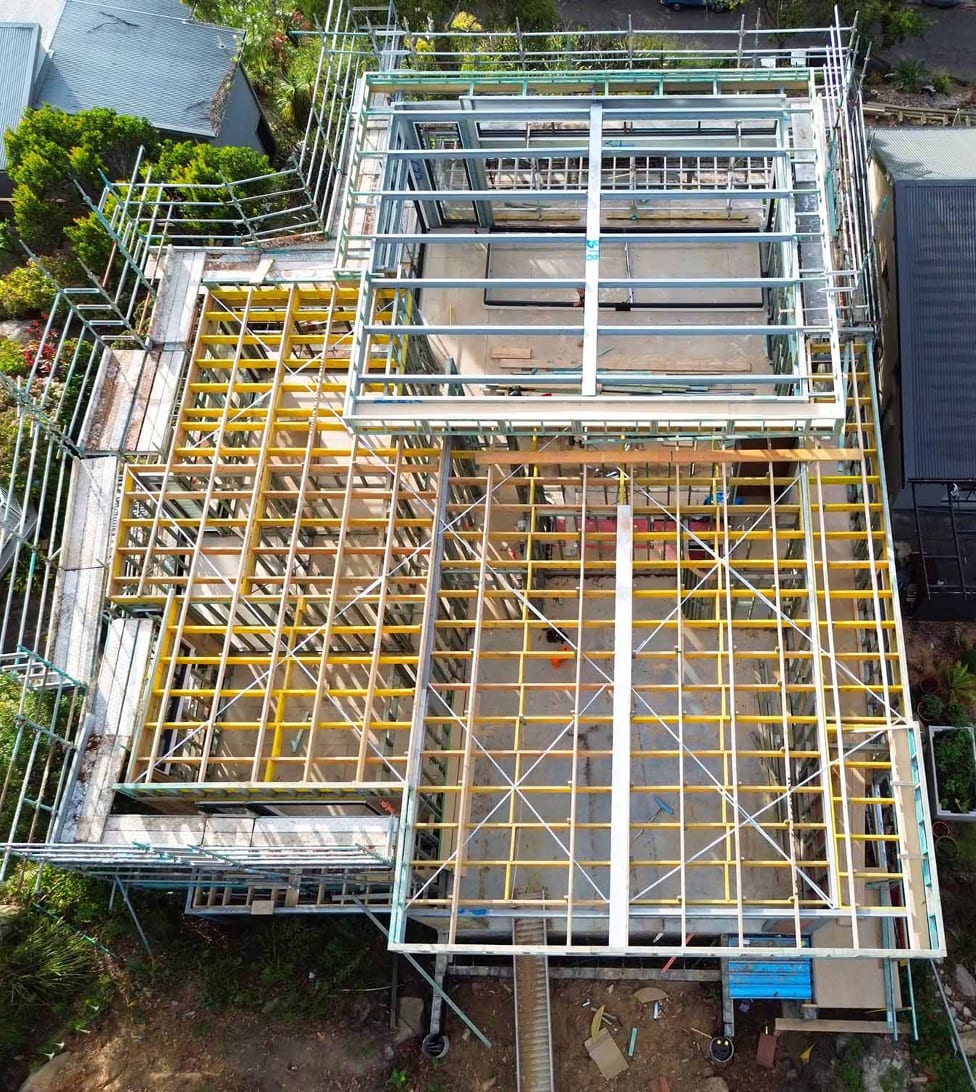 New Home Construction, Flyover of construction site