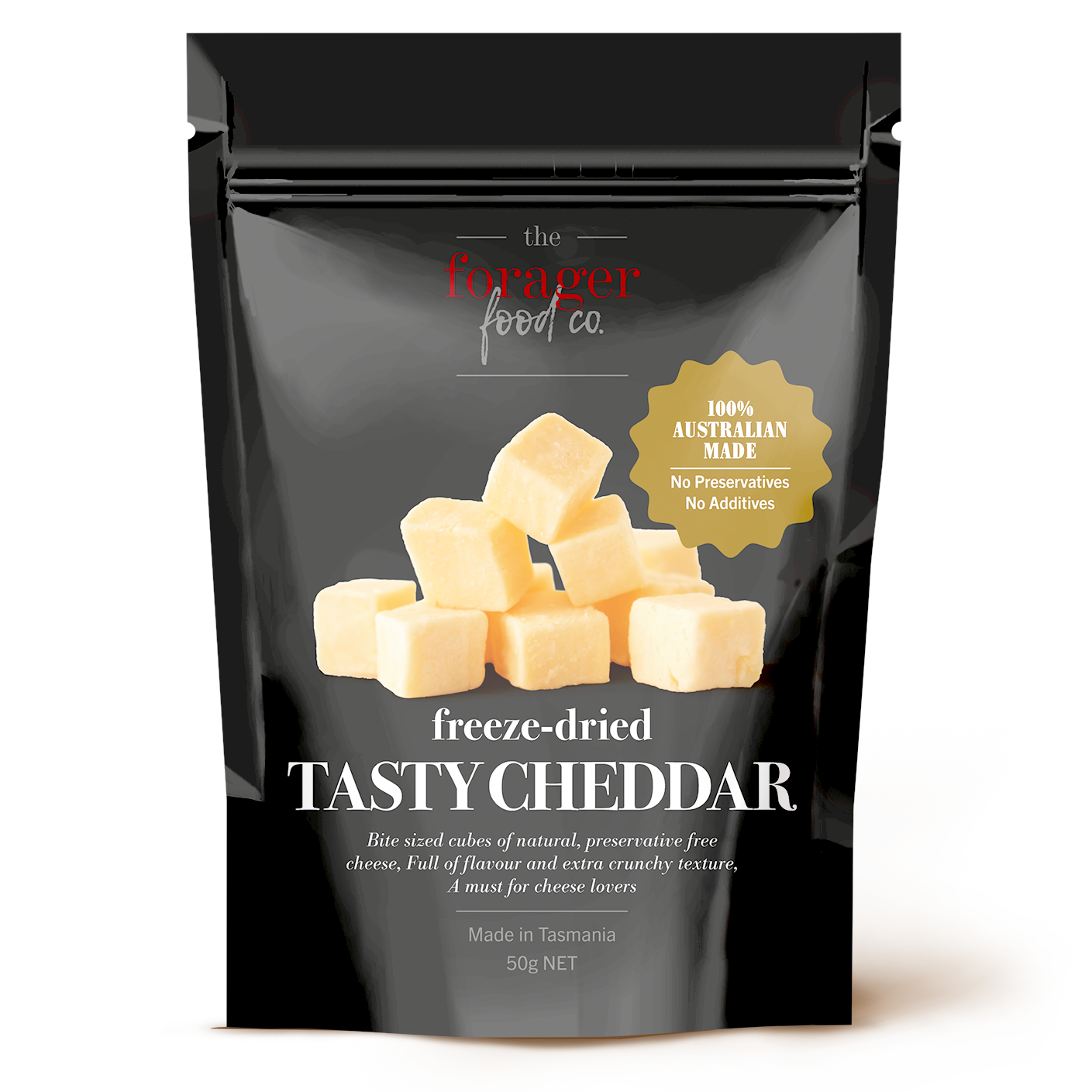 The Forager Food Co. FreezeDried Tasty Cheddar Cheese ToPlate