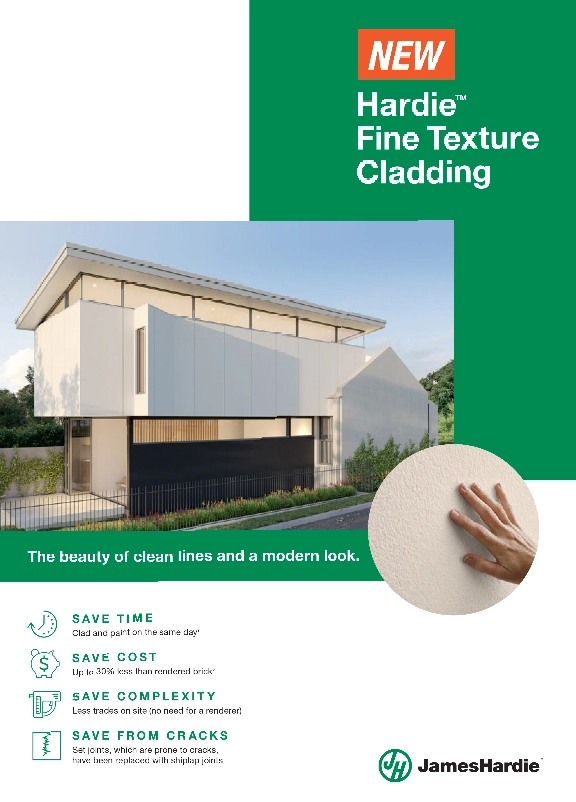 Hardie Fine Texture Cladding Brochure