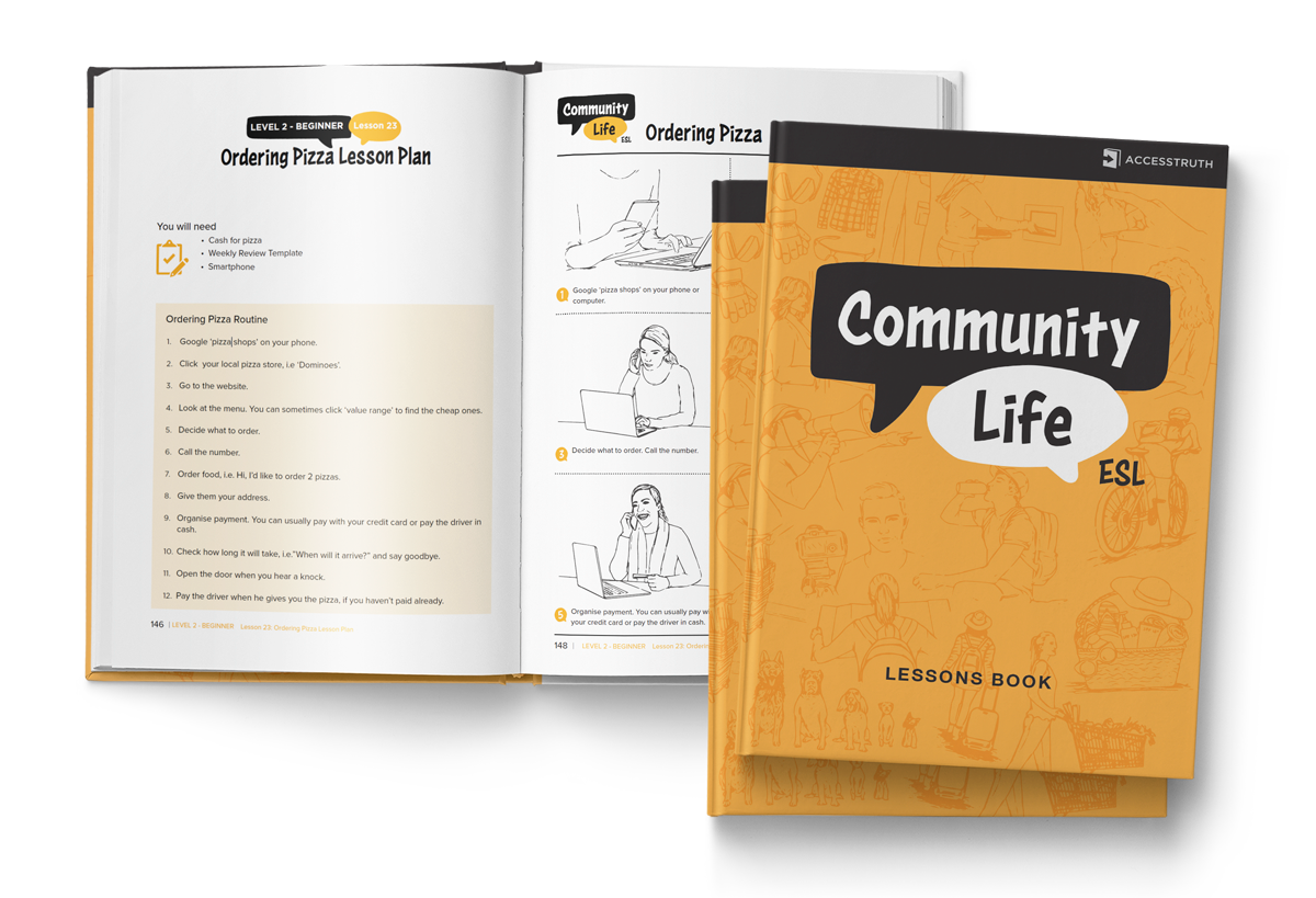 Community Life ESL book covers
