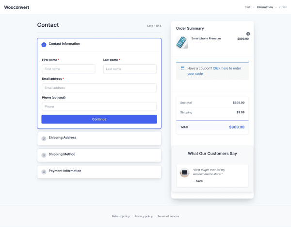 Fluid Checkout Template