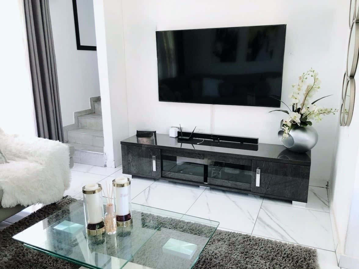 Lounge interior project by Adornar Interior Designs