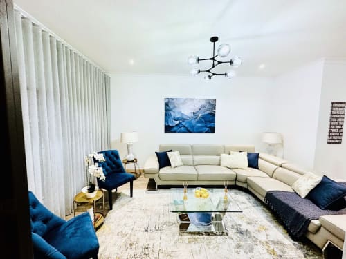 Living and dining room design detail