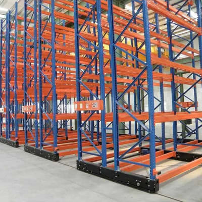 Mobile racking storage system placeholder