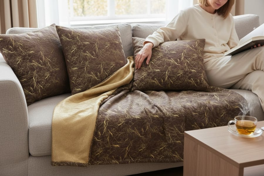 Marble Brown shown in an interior
