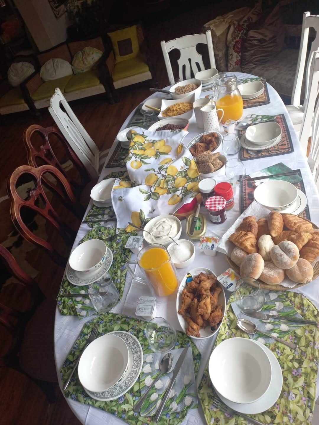 Breakfast served at Ekhaya Guest House