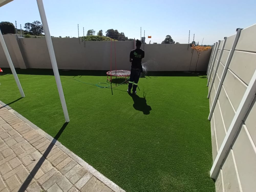 After - Artificial grass and paving project in Table View