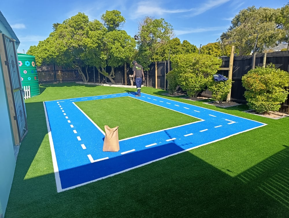 After - Artificial grass and paving project in Table View