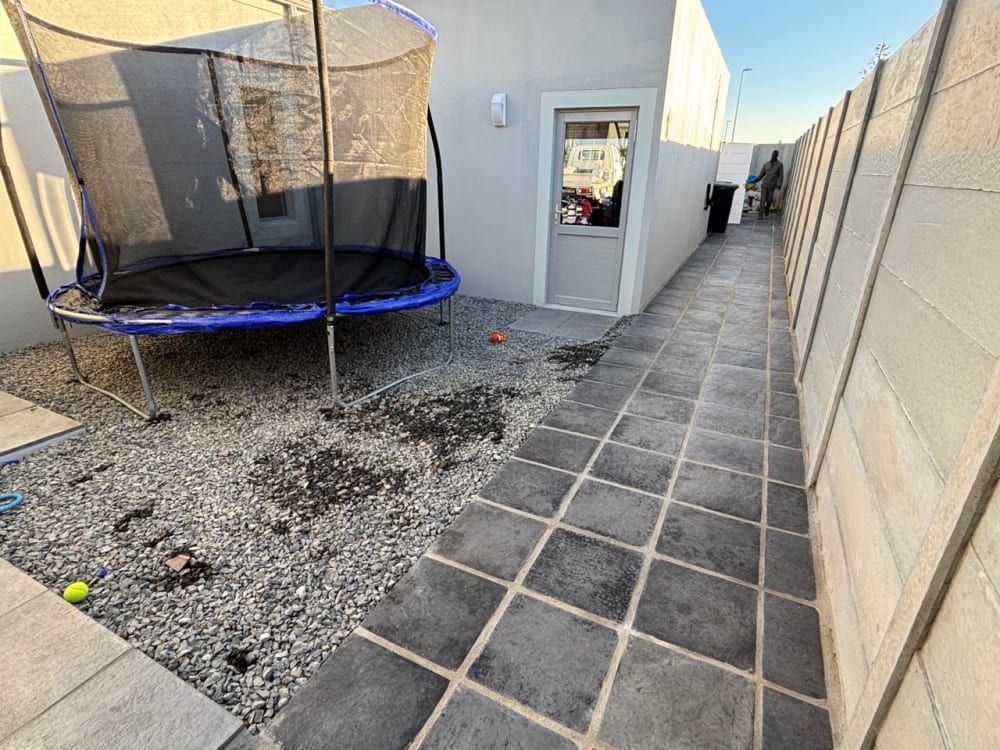 After - Artificial grass and paving project in Table View