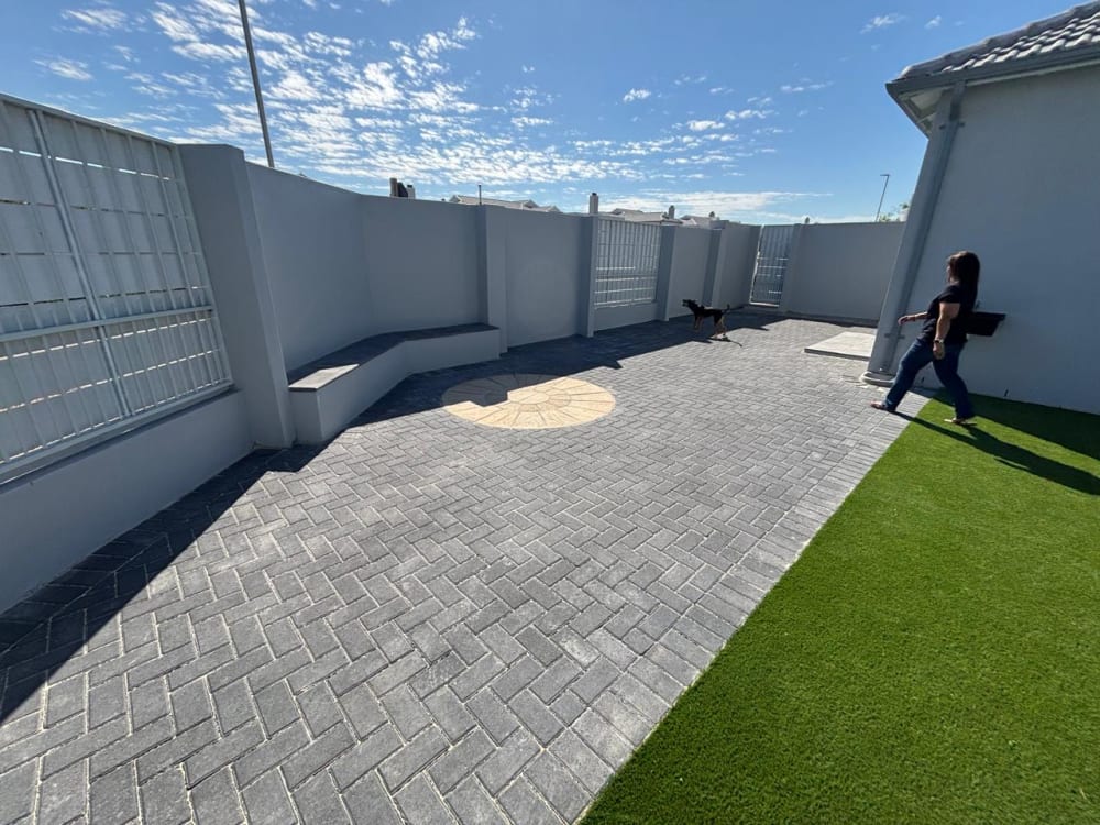 After - Artificial grass and paving project in Table View