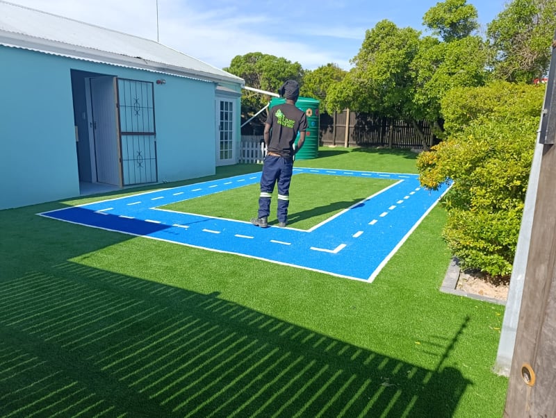 Pool and artificial grass project in Muizenberg