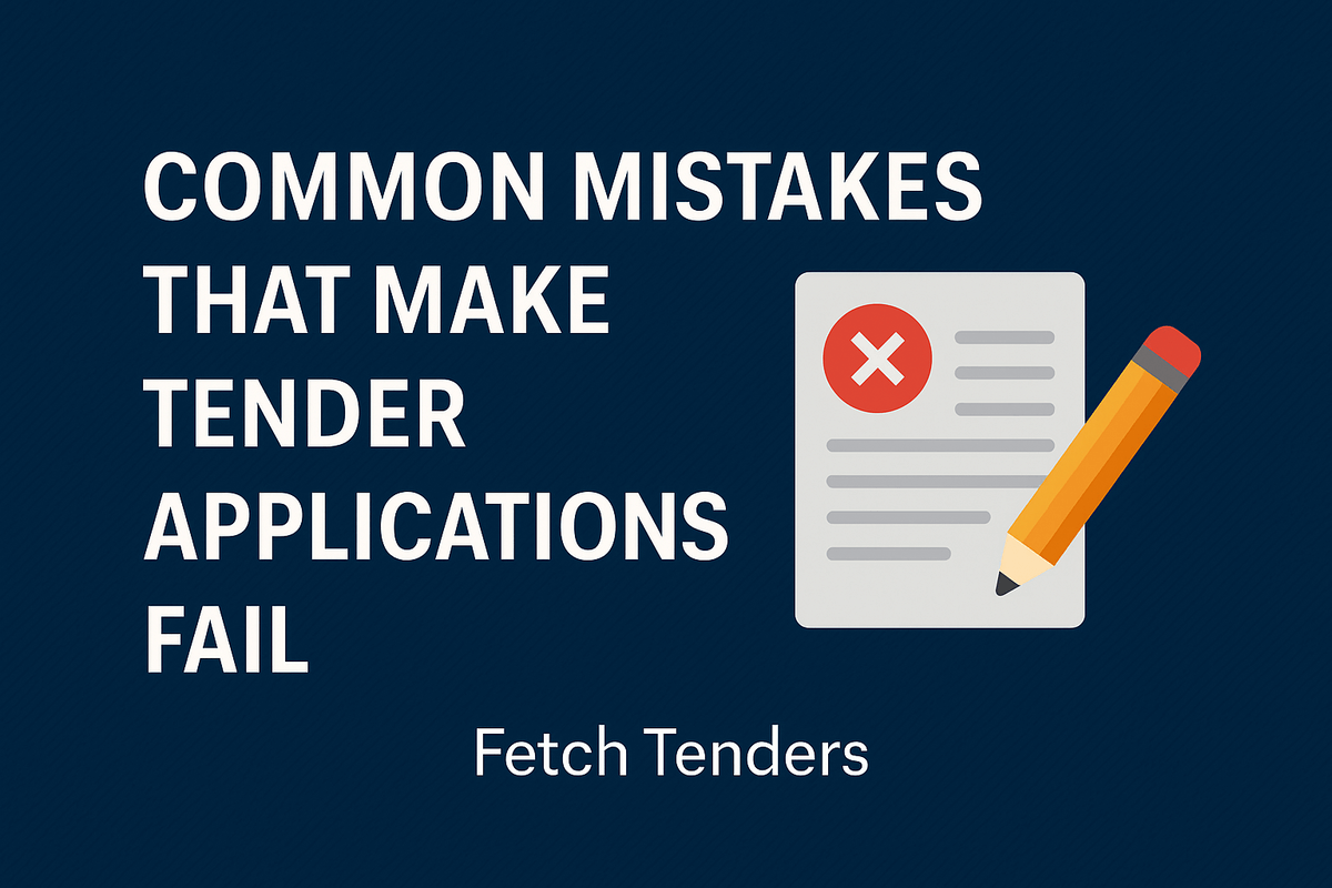 Common Mistakes That Make Tender Applications Fail