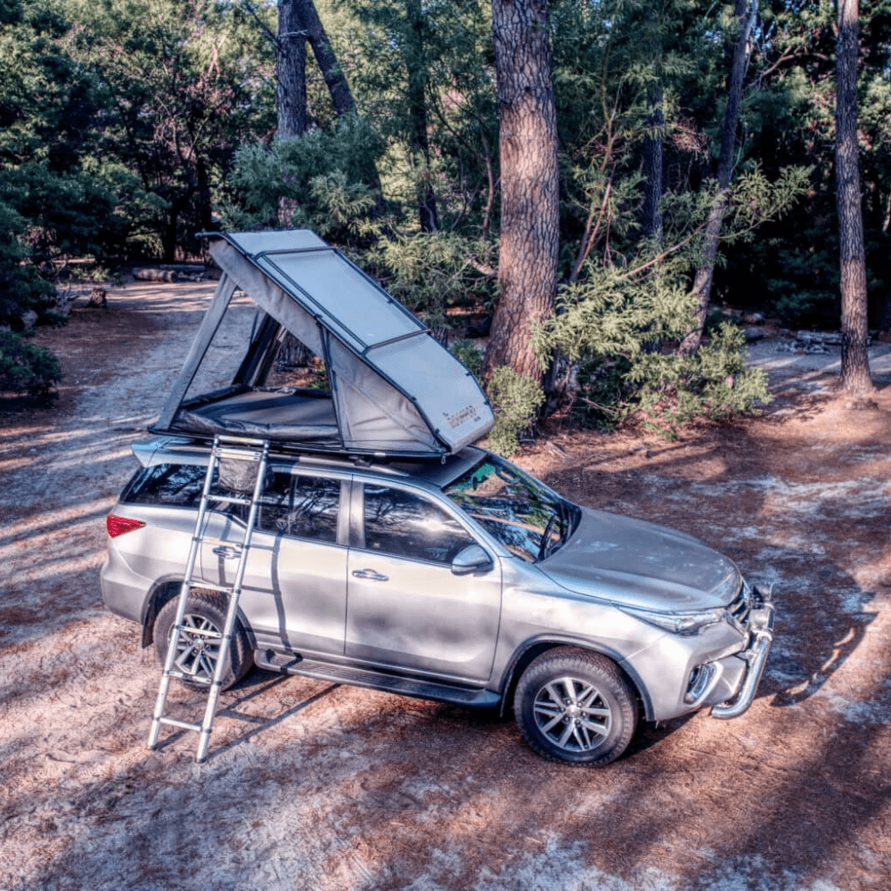Roofpod rooftop tent open