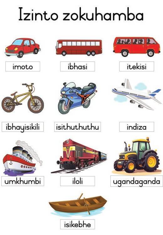 Izinto zokuhamba