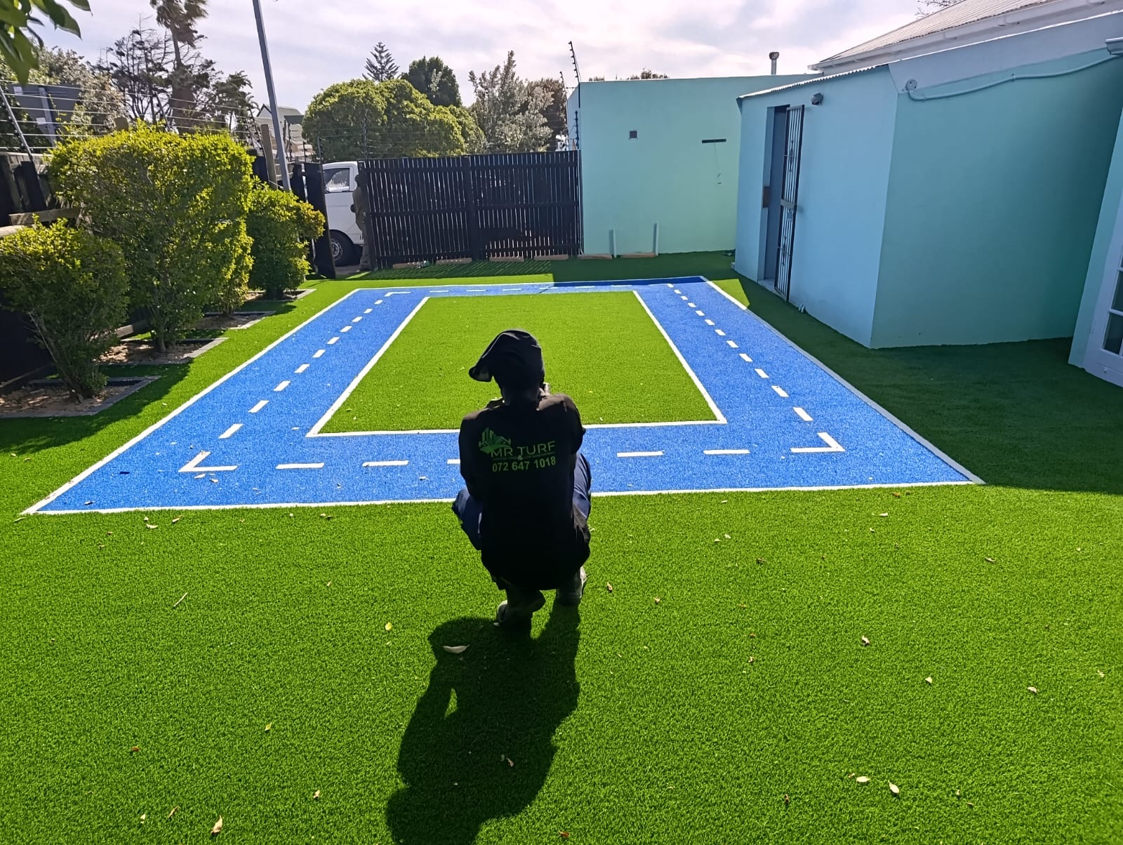After - Artificial grass and paving project in Table View