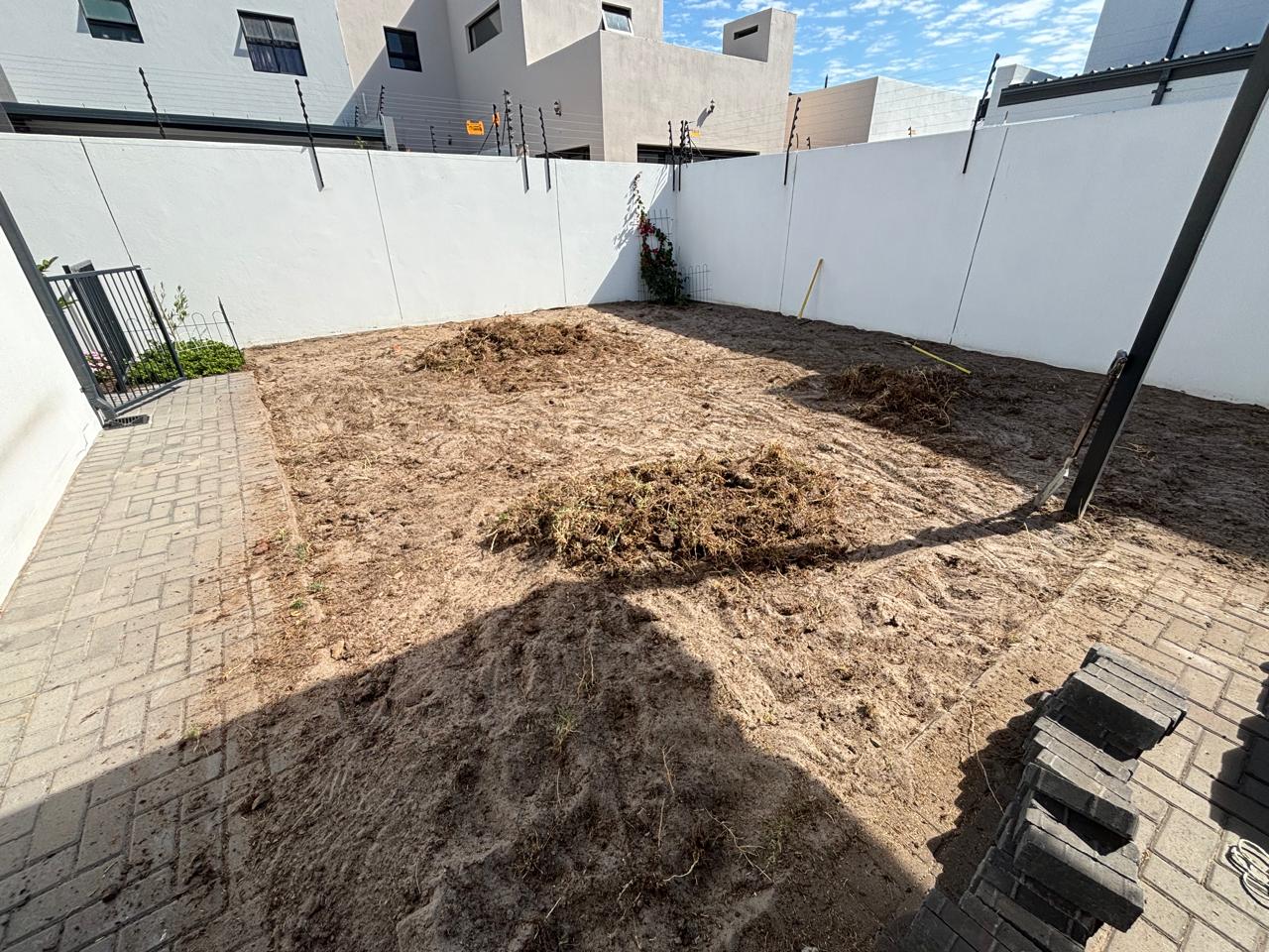 Before - Artificial grass and paving project in Table View