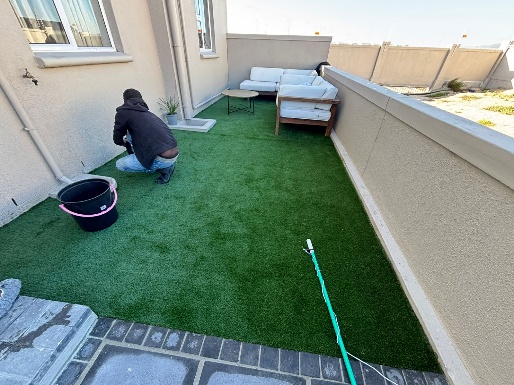 After - Artificial grass and paving project in Table View