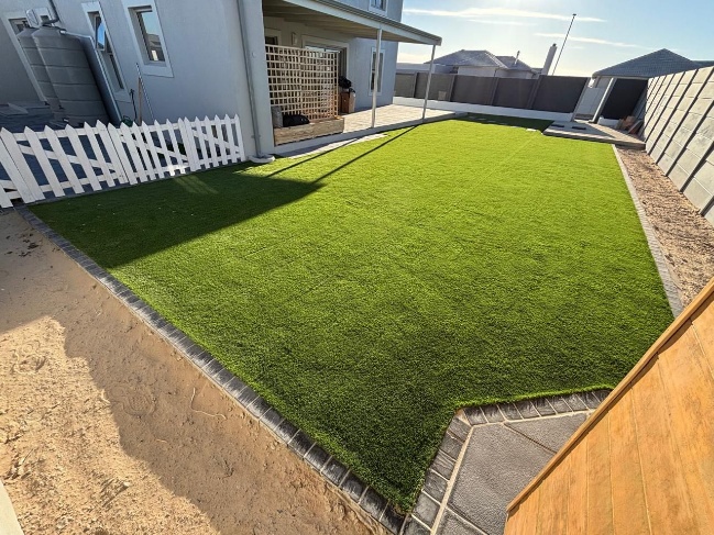 After - Artificial grass and paving project in Table View