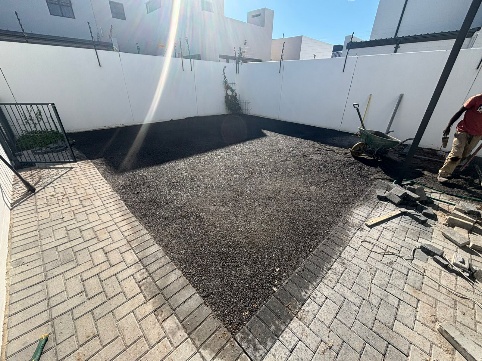 Before - Artificial grass and paving project in Table View