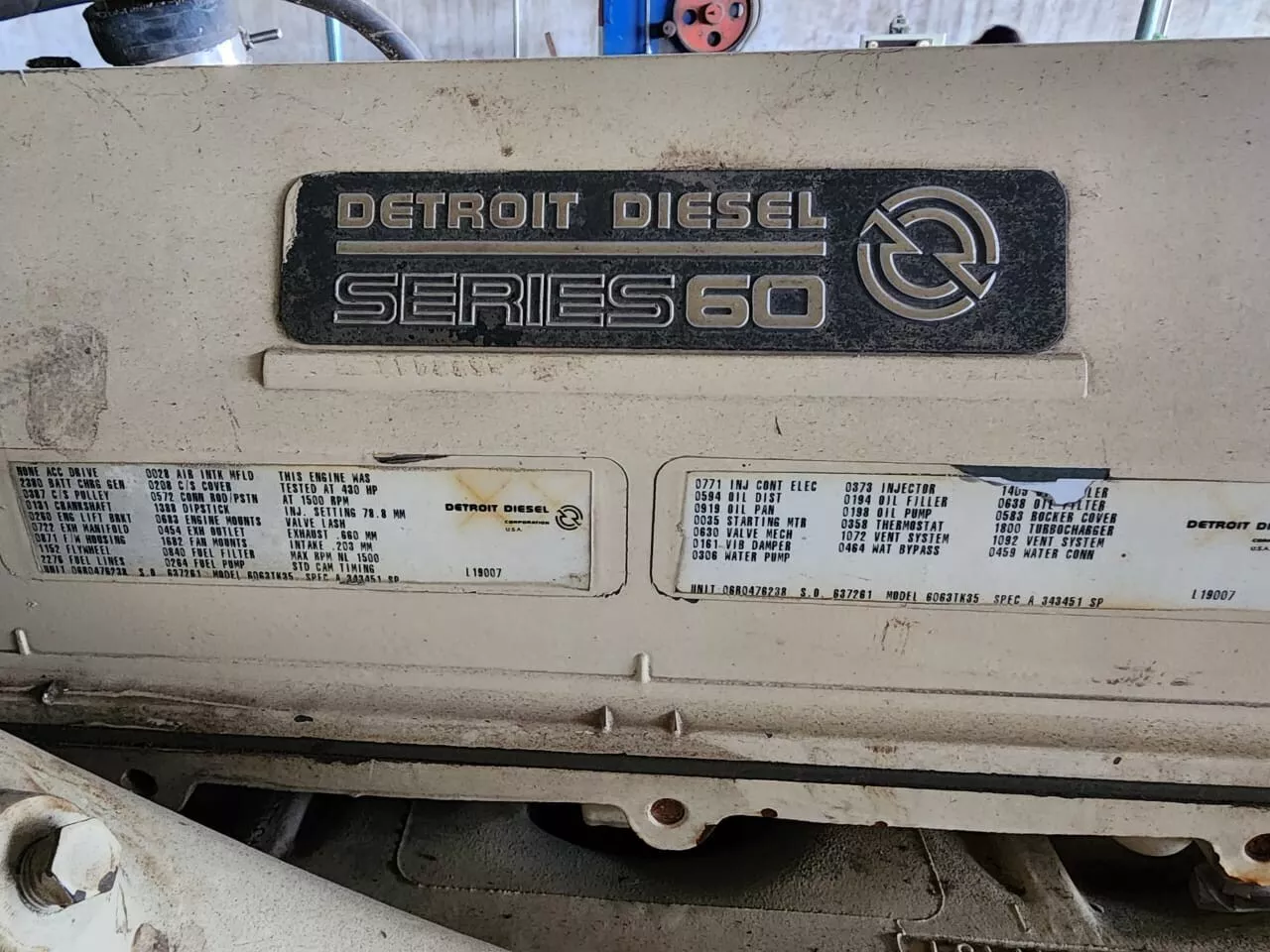 Detroit Diesel Series 60 12.7 DDEC4 EGR Engine