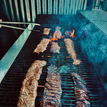 Skirt steak grill — Dinner at Uno Más Tacos & Tequila