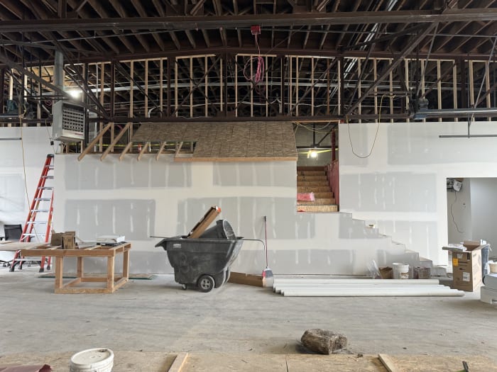 Interior takes shape