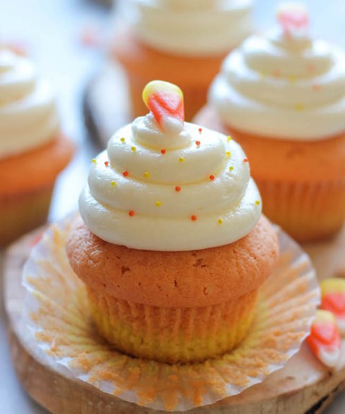 Candy Corn Cupcakes