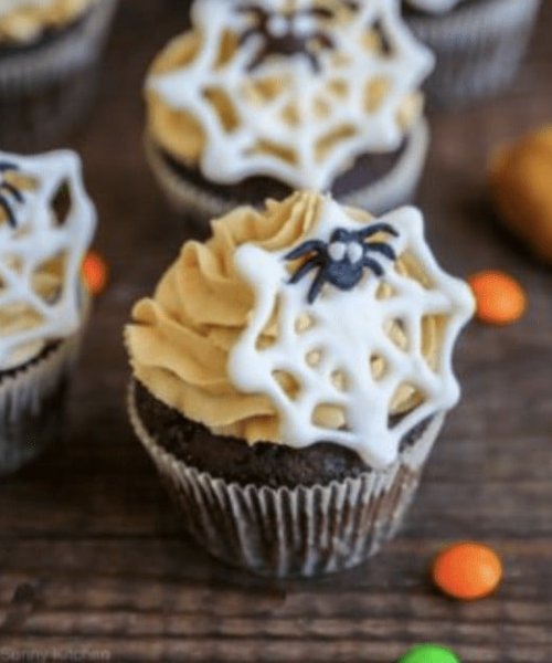 Halloween Peanut Butter Cupcakes