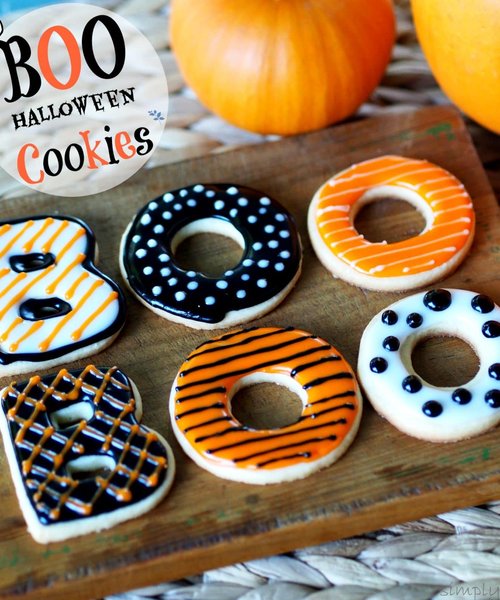 BOO Halloween Cookies