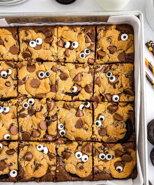 Spooky Halloween Brookies