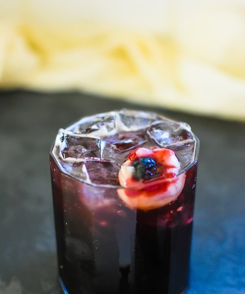 Black Cherry Halloween Mocktail