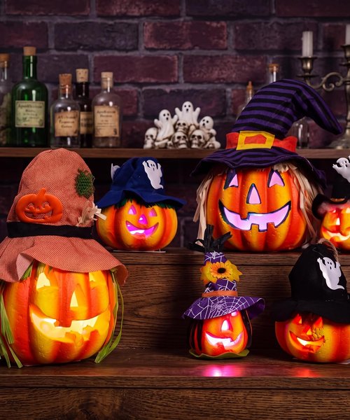 Jack-o'-Lantern Porch Display