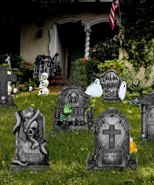 Creepy Graveyard Front Porch