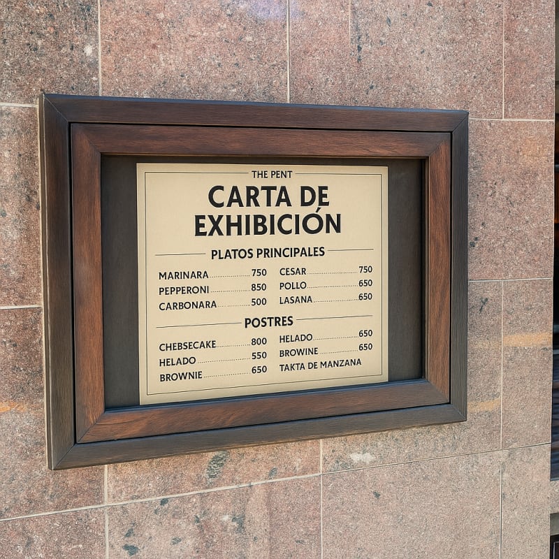 Diseño de Menú de Exhibición