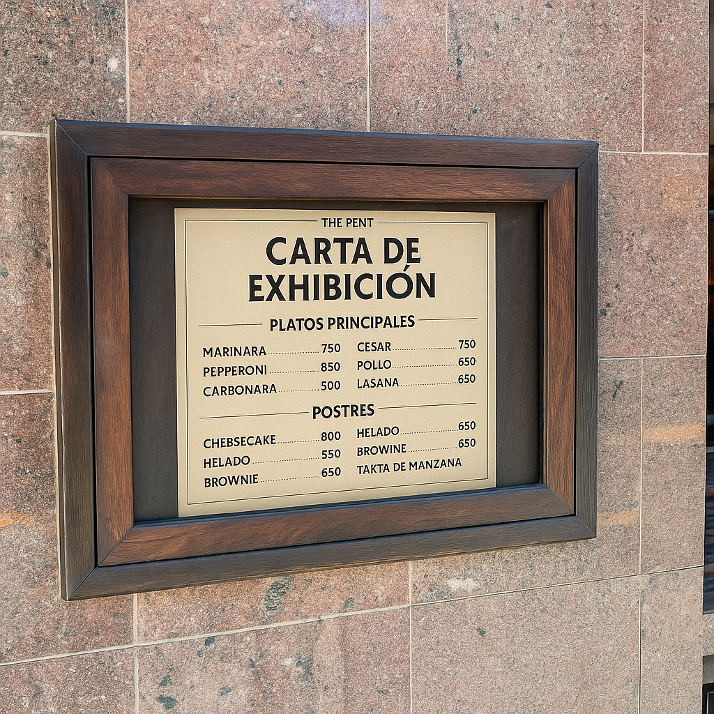 Diseño de Menú de Exhibición