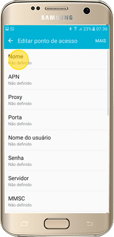 Configure sua Internet Configure sua Internet