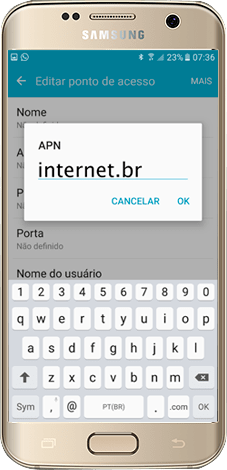 Configure sua Internet Configure sua Internet
