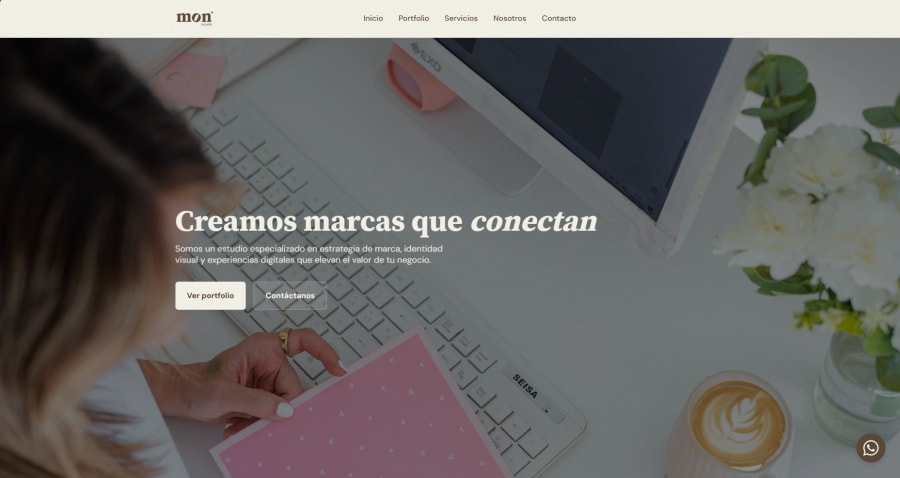 Captura del sitio web de SomosMon