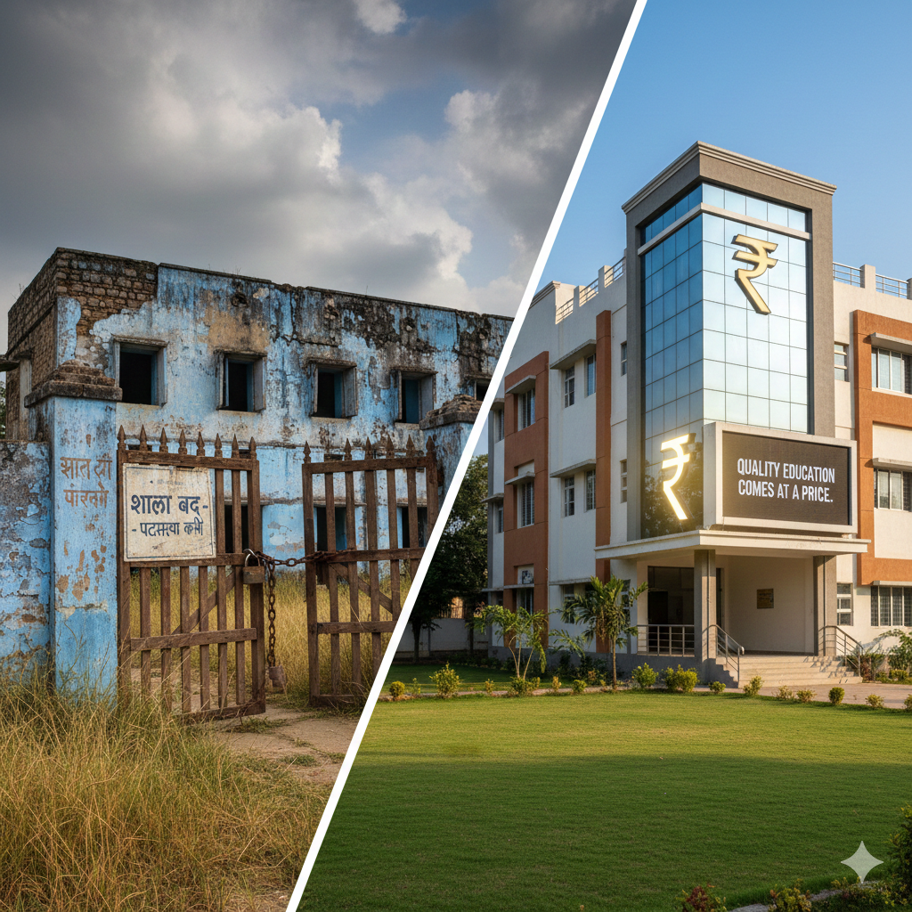 सरकारी शाळांची टाळेबंदी आणि महागडे शिक्षण: भविष्यासाठी एक धोक्याची घंटा!